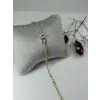    Zirkon Taşlı Pirinç Zirkon Bileklikler 17+3 Cm  - Kbl0336