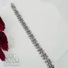 Rodyum Zirkon Taşlı Pirinç Bileklikler 19,5 Cm - Kbl0052