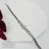 Rodyum Zirkon Taşlı Pirinç Bileklikler 17+2 Cm - Kbl0060