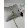    Zirkon Taşlı Pirinç Zirkon Bileklikler 17+2 Cm  - Kbl0322