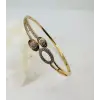 Zirkon Taşlı Pirinç  Xuping Bileklik 5.7 Mm - Kbl0201