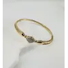 Zirkon Taşlı Pirinç  Xuping Bileklik 5.5 Mm - Kbl0202