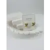 Zirkon Taşlı Pirinç Zirkon Küpe - Kp00330