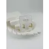 Zirkon Taşlı Pirinç Zirkon Küpe - Kp00320