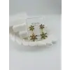 Zirkon Taşlı Pirinç Zirkon Küpe - Kp00311