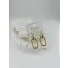 Zirkon Taşlı Pirinç Zirkon Küpe - Kp00355