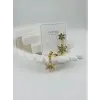 Zirkon Taşlı Pirinç Zirkon Küpe - Kp00311