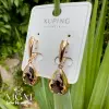 Xuping Taşlı Su Damlası Küpe - Kp00175
