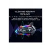 Y20 Motor Kurye Kask Kulaklık Rgb Modlu Bluetooth Motosiklet Kulaklık 5.3 Bluetooth Interkom