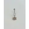 Yaprak Detaylı Göbek Piercing - Pg0158