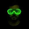 Yeşil Led Işıklı Parti Gözlüğü – Neon Glow Şerit Gözlük 3 Modlu