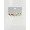 Yılan Detaylı Altılı Küpe - Kp00608