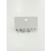 Yılan Detaylı Altılı Küpe - Kp00609