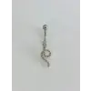Yılan Detaylı Göbek Piercing - Pg0157