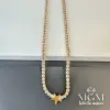 3 Mm Zirkon Taşlı Pirinç Kolyeler 40+5 Cm Uzatma Payı - Kl0083