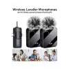 Yüksek Kalite Profesyonel 3 In 1 Kablosuz Taşınabilir Yaka Mikrofonu Tüylü