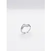 Ayarlanabilir Rodyum Zirkon Taşlı Pirinç Bijuteri Yüzük - Yz0247