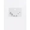Zincir Detaylı Altılı Küpe - Kp00640
