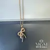 Zirkon Taşlı Fiyonk Kolye - Kl0021