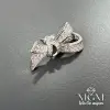 Rodyum Zirkon Taşlı Pirinç Küpeler - Kp00141