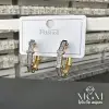 /rodyum Zirkon Taşlı Pirinç Küpeler - Kp00172-1