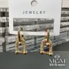 Zirkon Taşlı Pirinç Küpeler - Kp00134
