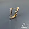 /rodyum Zirkon Taşlı Pirinç Küpeler - Kp00117