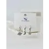 Zirkon Taşlı Üçlü Kombin Küpe - Kp00411