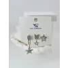Zirkon Taşlı Üçlü Kombin Küpe - Kp00047