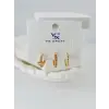 Zirkon Taşlı Üçlü Kombin Küpe - Kp00090