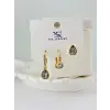 Zirkon Taşlı Üçlü Kombin Küpe - Kp00428