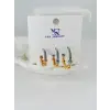 Zirkon Taşlı Üçlü Kombin Küpe - Kp00367