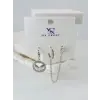 Zirkon Taşlı Üçlü Kombin Küpe - Kp00057
