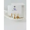 Zirkon Taşlı Üçlü Kombin Küpe - Kp00430