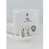 Zirkon Taşlı Üçlü Kombin Küpe - Kp00382