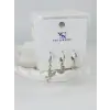 Zirkon Taşlı Üçlü Kombin Küpe - Kp00386