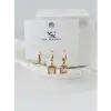 Zirkon Taşlı Üçlü Kombin Küpe - Kp00433
