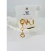 Zirkon Taşlı Üçlü Kombin Küpe - Kp00364