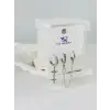 Zirkon Taşlı Üçlü Kombin Küpe - Kp00374