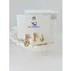 Zirkon Taşlı Üçlü Kombin Küpe - Kp00058