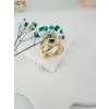 Ayarlanabilir  Zirkon Taşlı Pirinç Bijuteri Yüzük - Yz0002