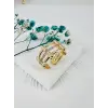 Ayarlanabilir  Zirkon Taşlı Pirinç Bijuteri Yüzük - Yz0003