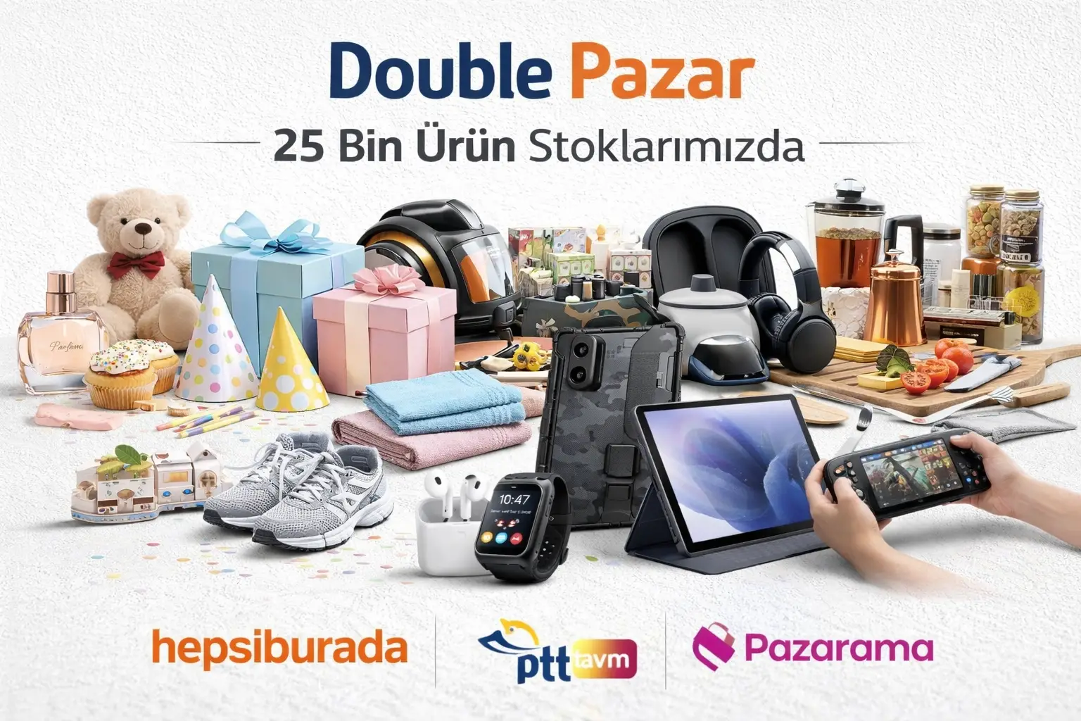 25 bin ürün stoklarımızda