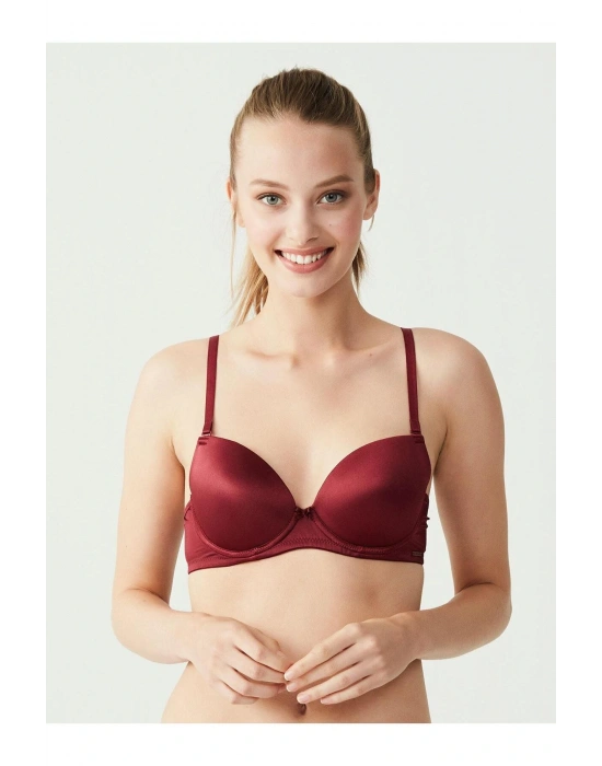 - Kadın Bordo Kulaksız Içi Boş Sütyen 66142