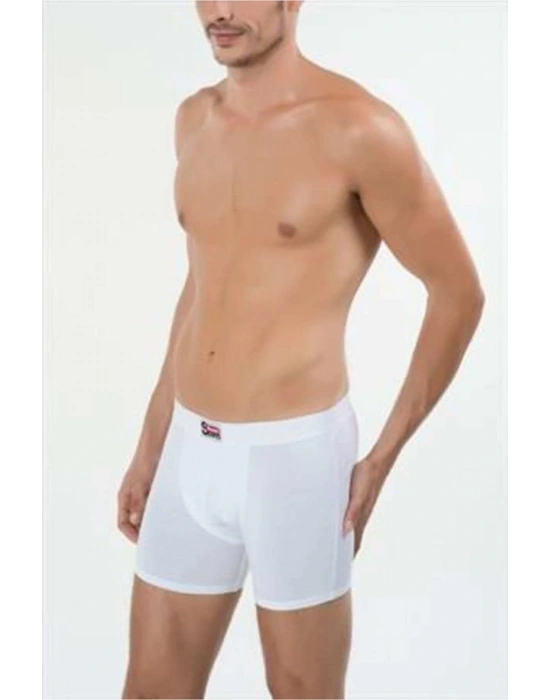 Erkek Beyaz Arsenal 2li Şort Boxer