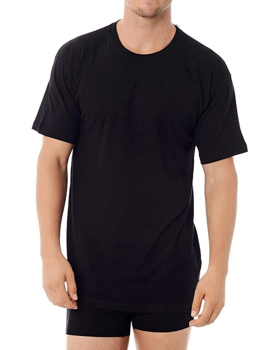 Kısa Kol Sıfır Yaka Koton Modal Erkek Eduardo 2li T-shirt