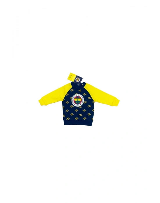 Fenerbahçe Lisanslı Sarı Laci Logo Sweatshırt