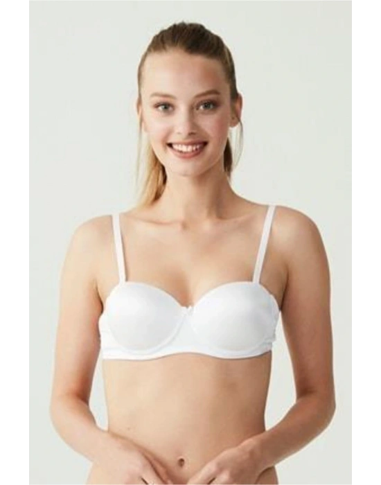 U.s Polo Assn 66148 Sırt Şeffaf Straplez Içi Dolu Destekli Sütyen