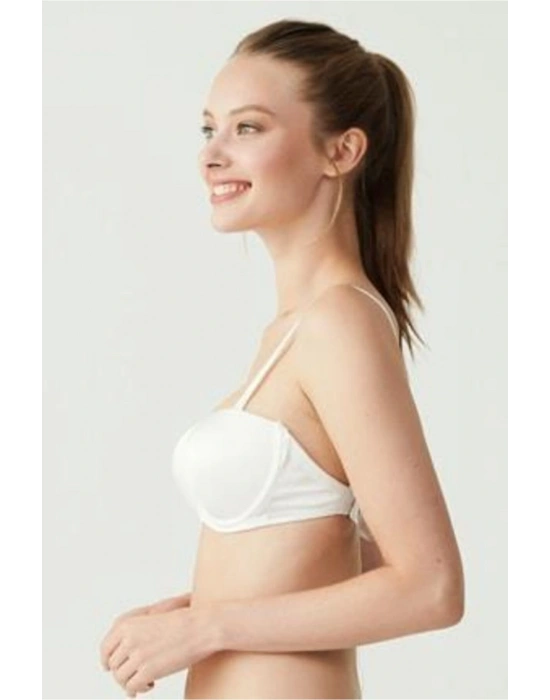 U.s Polo Assn 66148 Sırt Şeffaf Straplez Içi Dolu Destekli Sütyen