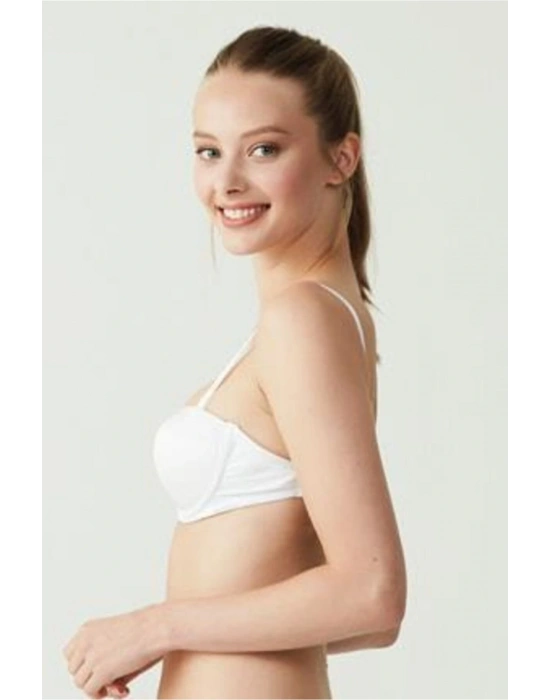 U.s Polo Assn 66148 Sırt Şeffaf Straplez Içi Dolu Destekli Sütyen